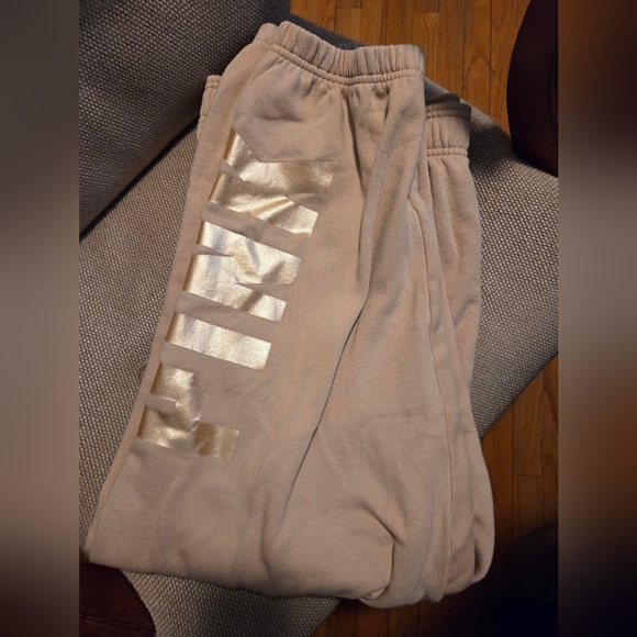 PINK brand Hoodie and Pant Golden Tan Coord Set size XXL - Picture 3 of 9